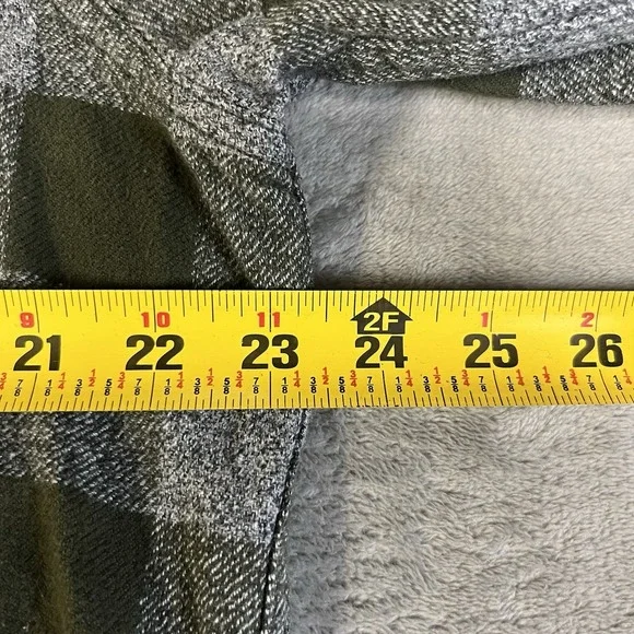 ROOTS Mens Plaid Elbow Patch Flannel Long Sleeve Shirt Size XL Green/Brown - Picture 3 of 7